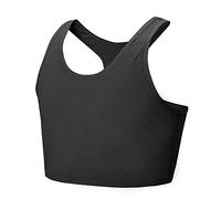 Idtswch Carpeta de pecho para transgénero Carpeta de pecho Media Ftm Carpeta de pecho Sujetador de compresión, Negro 167, 6X-Large