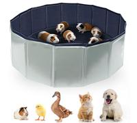 IDUNSEED 80 x 30 cm Recinto para Animales Pequeños, Impermeable Y Plegable, Ideal para Conejos, Liebres, Gallinas, Gatitos, Cachorros Y Hámsteres,También Se Puede Usar para Bañar Gallinas Y Patitos