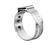 IDUTQUMW 120pcs Pex Crimp Rings 3/4 Inch PEX Cinch Clamps 304 Stainless Steel Single Ear Hose Clamps Pipe Fitting(20-23.3mm)