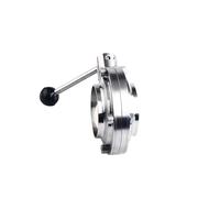 IDUTQUMW 76mm Pipe OD Butt Weld 304 Stainless Steel Butterfly Valve