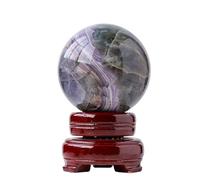 IDUTQUMW Colorful Fluorite Crystal Ball, Stone Polished Bright, Home Decoration Feng Shui Ornaments,45-50mm