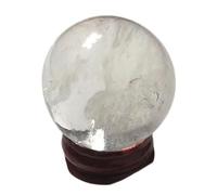 IDUTQUMW Crystal Ball Ornaments Raw Stone Polished Various Materials Living Room Office Home Relocation,Clear Quartz