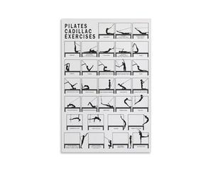 IDUTQUMW Gift for Pilates Instructors & Lovers - Premium Set of 4 Pilates Method Posters | Detailed Anatomy and Exercise Technique Charts, Framed Option Available(Framed,16x24inch(40x60cm))