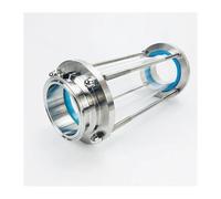 IDUTQUMW Long Style 3"(76mm) OD91 Flow Sight Glass Dioptr Length 565mm Stainless Steel304 Fitting