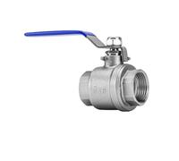 IDUTQUMW Q11F-16P 316 Stainless Steel Ball Valve Two-Piece Water Pipe Switch Ball Valve 2PC Threaded Joint 4 Points 6 Points(G3/4)