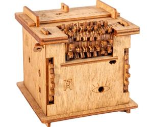 iDventure Cluebox - El Gato de Schrödinger - Enigma 3D de Madera con Mecanismos Secretos - Un Desafío Intrigante para Mentes Curiosas y Amantes de los Rompecabezas, Ideal para Quienes Buscan un Reto