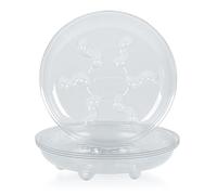 Idyllize 5 bandejas de Goteo para macetas de 15,24 cm, de plástico Grueso Transparente, Resistente, Resistente, para macetas (15,24 cm)