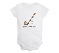 iDzn Let's Par Tee Golf Peleles divertidos, monos para bebés recién nacidos, monos para bebés, trajes de una pieza para bebés de 0 a 24 meses