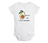 iDzn You're All I Avo Wanted Peleles divertidos, monos para bebés recién nacidos, monos de aguacate para bebés, trajes de una pieza para bebés de 0 a 24 meses