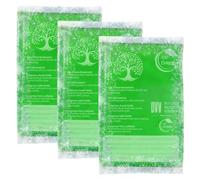 IEA Green Compresas gel frío calor reutilizables, 12x20 cm pack de 3 | Golpes, esguinces, espalda, rodilla - microondas y congelador, reutilizable
