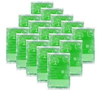 IEA Green Juego de 15 compresas frías y cálidas, de gel reutilizables, 12 x 20 cm, tratamiento del dolor, contusiones, picaduras de insectos, lesiones deportivas, fiebre, muelas del juicio, rodillas y