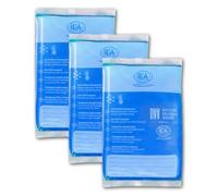 IEA Medical Compresas frías y calientes | Set de 3 | M | 12x20 cm | Compresas frías para contusiones, picaduras de insectos y otras lesiones | Almohadilla de gel refrigerante reutilizable