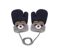 iEasey Cute Bear - Manoplas cálidas de invierno para bebés y niños pequeños, guantes de punto de forro polar para clima frío, guantes de esquí, nieve, guantes para bebés, niñas y niños de 0 a 3 años,