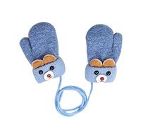 iEasey Cute Bear - Manoplas cálidas de invierno para bebés y niños pequeños, guantes de punto de forro polar para clima frío, guantes de esquí, nieve, guantes para bebés y niñas de 0 a 3 años, regalo