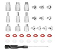 IEAWISL Kit de tornillos M.2 SSD, tornillos NVMe para placa base ASUS MSI Gigabyte Asrock, 34 tornillos SSD M.2 para reparación de computadoras portátiles y bricolaje, destornillador incluido