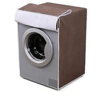 IEBTAWN 1 Funda Para Lavadora, Funda Lavadora Exterior Impermeable Mueble Lavadora, Protectora De Polvo, Agua Y Sol, Ideal Para Balcón, Baño Y Hogar, Tamaño 60x63x84cm, Color Café