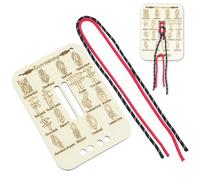 IEBTAWN 1 Kit Tabla De Práctica Para Hacer Nudos, Kit Entrenamiento De Nudos De Madera, 16 Esenciales Con Cuerdas Paracord, Para Exteriores, Acampada Y Escalada Aprendizaje De Habilidades