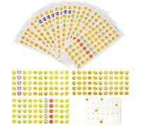 IEBTAWN 12 Hojas Pegatinas Infantiles, Gomets, 55 Emoticonos Por Hoja, Decoración, Manualidades, Scrapbooking, Diario, Proyectos Creativos, Niños, Regalo