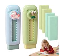 IEBTAWN Juego De 6 Gomas De Borrar Para Niños Con 4 Cajas De Recambio, Con Divertidos Diseños Para El Aprendizaje En Casa, El Uso En La Oficina Y Como Regalo.
