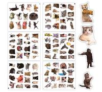 IEBTWN 101 Piezas Pegatinas De Gatos - Pvc Memes Divertidos - Objetos Con Gatos Autocolantes