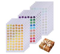 IEBTWN 900 Unidades/15 Hojas Pegatinas De Estrellas, Estrellas Doradas Y Plateadas, Pegatinas Autoadhesivas Para Niños, Profesores Y Estudiantes, Manualidades, Scrapbooking, Adhesivos Para Manuales
