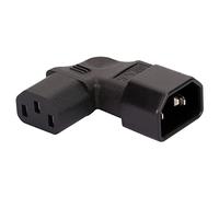 IEC 320 C14 macho a IEC320 C13/C5/C7 adaptador hembra convertidor de enchufe de 3 pines conector de 3 pines adaptador de alimentación de cara