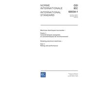 IEC 60034-1 Ed. 11.0 b:2004, Rotating electrical machines - Part 1: Rating and performance