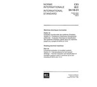 IEC 60034-18-31 Ed. 1.0 b:1992, Rotating electrical machines - Part 18: Functional evaluation of insulation systems - Section 31: Test procedures for ... of insulation systems used in machines up to
