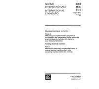 IEC 60034-2 Ed. 3.0 b:1972, Rotating electrical machines. Part 2: Methods for determining losses and efficiency of rotating electrical machinery from tests (excluding machines for traction vehicles)