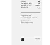 IEC 60044-7 Ed. 1.0 b:1999, Instrument transformers - Part 7: Electronic voltage transformers