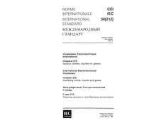 IEC 60050-212 Ed. 1.0 b:1990, International Electrotechnical Vocabulary. Chapter 212: Insulating solids, liquids and gases