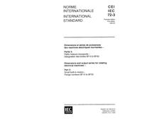 IEC 60072-3 Ed. 1.0 b:1994, Dimensions and output series for rotating electrical machines - Part 3: Small built-in motors - Flange numbers BF10 to BF50