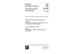 IEC 60092-204 Ed. 3.0 b:1987, Electrical installations in ships. Part 204: System design - Electric and electrohydraulic steering gear