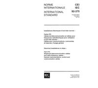 IEC 60092-375 Ed. 1.0 b:1977, Electrical installations in ships. Shipboard telecommunication cables and radio-frequency cables. General instrumentation, control and communication cables
