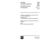 IEC 60094-5 Ed. 1.0 b:1988, Magnetic tape sound recording and reproducing systems. Part 5: Electrical magnetic tape properties