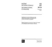IEC 60134 Ed. 1.0 b:1961, Rating systems for electronic tubes and valves and analogous semiconductor devices