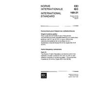 IEC 60169-21 Ed. 1.0 b:1985, Radio-frequency connectors. Part 21: Two types of radio-frequency connectors with inner diameter of outer conductor 9.5 ... impedance 50 ohms (Types SC-A and