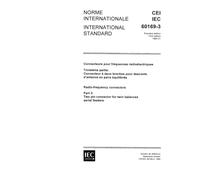 IEC 60169-3 Ed. 1.0 b:1965, Radio-frequency connectors. Part 3: Two-pin connector for twin balanced aerial feeders