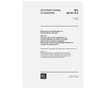 IEC 60191-6-3 Ed. 1.0 en:2000, Mechanical standardization of semiconductor devices - Part 6-3: General rules for the preparation of outline drawings ... methods for package dimensions of quad flat p
