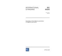 IEC 60205 Ed. 3.0 en:2006, Calculation of the effective parameters of magnetic piece parts