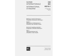 IEC 60216-1 Ed. 5.0 b:2001, Electrical insulating materials - Properties of thermal endurance - Part 1: Ageing procedures and evaluation of test results