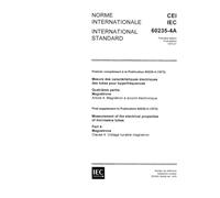 IEC 60235-4A Ed. 1.0 b:1975, Measurement of the electrical properties of microwave tubes - Part 4: Magnetrons - First supplement: Clause 4: Voltage tunable magnetron