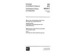 IEC 60235-7 Ed. 1.0 b:1972, Measurement of the electrical properties of microwave tubes. Part 7: Gas-filled microwave switching devices