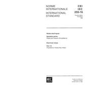 IEC 60255-16 Ed. 1.0 b:1982, Electrical relays - Part 16: Impedance measuring relays