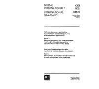 IEC 60315-9 Ed. 1.0 b:1996, Methods of measurement on radio receivers for various classes of emission - Part 9: Measurement of the characteristics relevant to Radio Data System (RDS) reception
