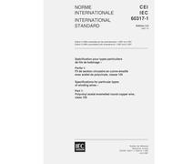 IEC 60317-1 Ed. 3.2 b:1997, Specifications for particular types of winding wires - Part 1: Polyvinyl acetal enamelled round copper wire, class 105