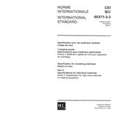 IEC 60371-3-3 Ed. 1.0 b:1983, Specification for insulating materials based on mica. Part 3: Specifications for individual materials. Sheet 3: Rigid mica materials for heating equipment