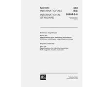 IEC 60404-8-6 Ed. 2.0 b:1999, Magnetic materials - Part 8-6: Specifications for individual materials - Soft magnetic metallic materials
