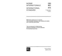 IEC 60413 Ed. 1.0 b:1972, Test procedures for determining physical properties of brush materials for electrical machines