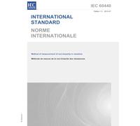 IEC 60440 Ed. 1.0 b:2012 First Edition: Method of measurement of non-linearity in resistors